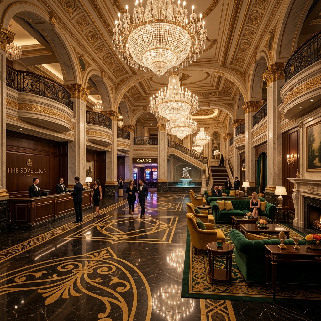 Luxury casino hotel interior Australia